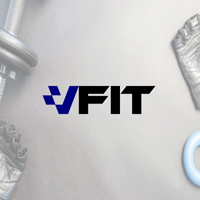 vFiT logo concept app branding design graphic design illustration logo typography ui ux vector