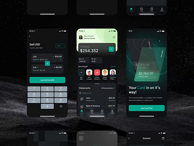 Neobank - Mobile Banking App bank banking design finance fintech mobile mobile app motion design motion graphics ui ux