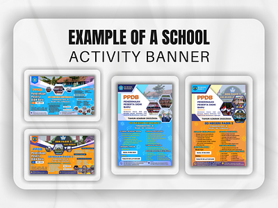 Example Of A School Activity Banner graphic design