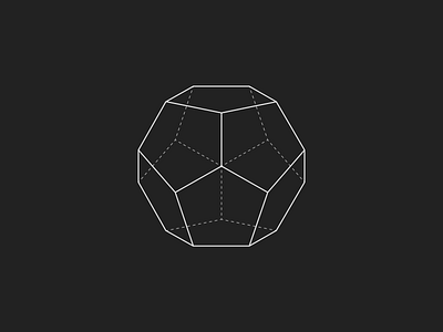 Dodecahedron 3d black dodecahedron garphic geometric white