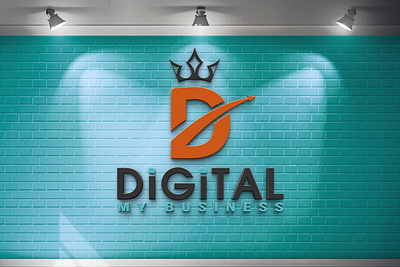 Digital my business logo 3d graphic design logo