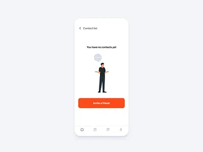 Contact View UI design graphic design graphicdesigns ui ui design ux ui web design