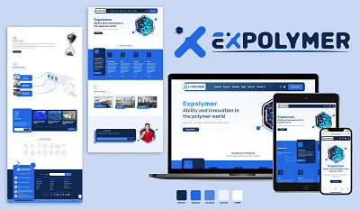 Expolymer branding graphic design logo ui