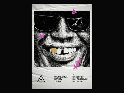 Wake party ANATEMA / Poster branding design digital design galushata graphic design illustration inspiration jana galushkina noise poster poster design typography web