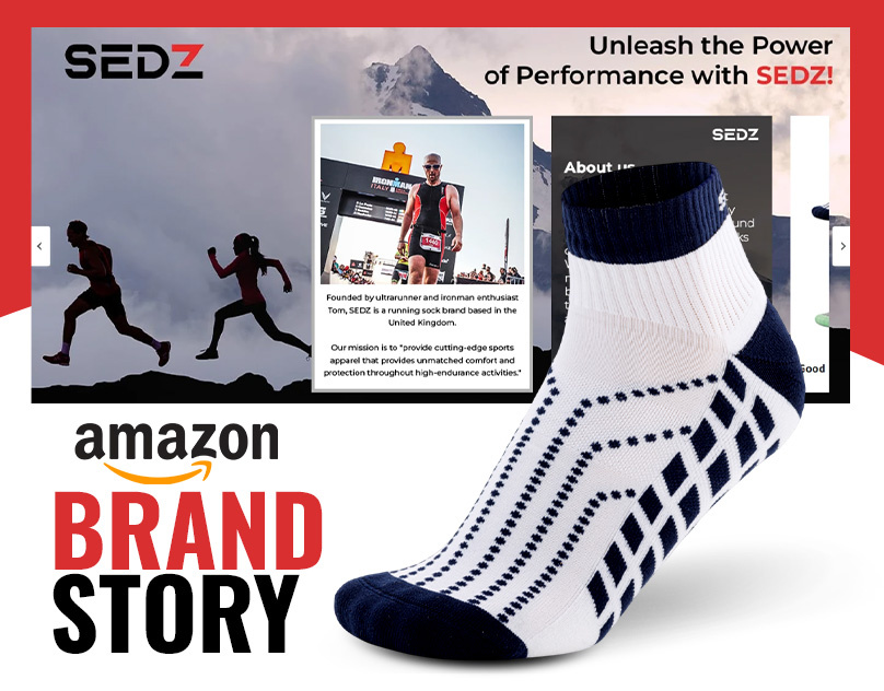 Amazon Brand Story-Sports Socks amazon brand branding brandstory design graphic design graphicdesign photoshop