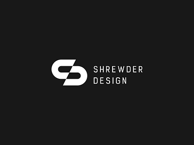 Shrewder Design Logo - Landscape black dark horizontal landscape light logo shrewder design white