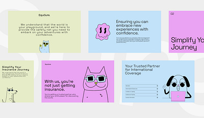 Equisure | Insurance company branding design minimal ui website