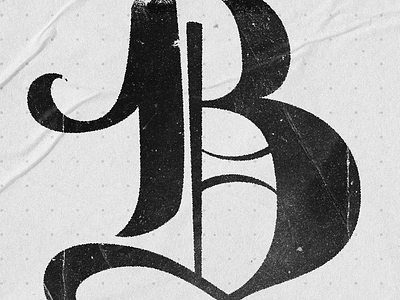 B Illustration Print branding graphic design illustration illustrator logo photoshop print script typography