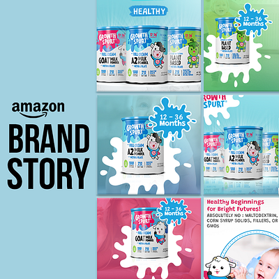 Brand story-Growth Spurt amazon amazonbrand amazonbrandstory branding brandstory design graphic design photoshop