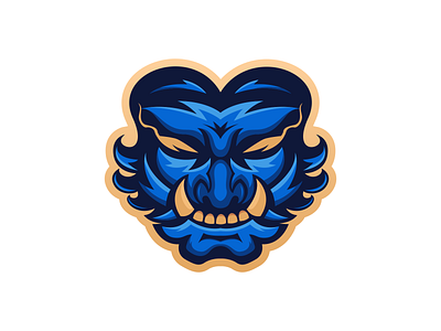 Blue Skull Logo Vector Design Template branding design graphic design illustration logo logos skull logo skull vector vector