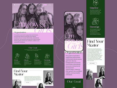 UI / Empower Girls graphic design ui website