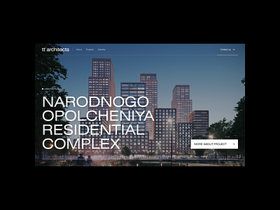 T+T Architects Website animation landing page ui ux webdesign website