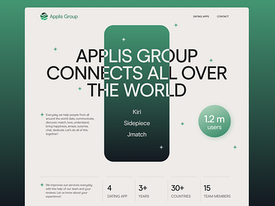 Website design concept | IT company commercial concept dailyui dating design gradient green home homepage illustration inspiration interface it company landing landing design ui ux web website website design