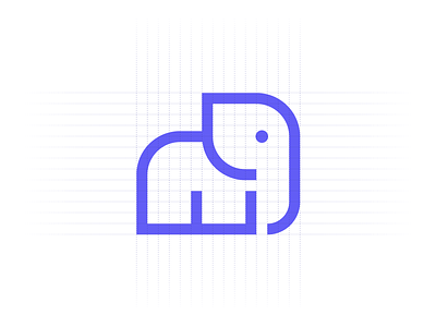 Unused Elephant Logo elephant for sale identity logo mark purple symbol trunk