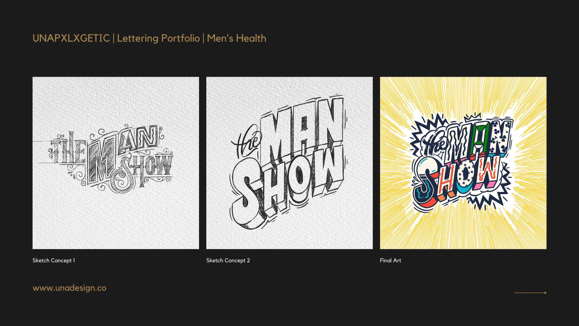 The Man Show - Lettering Treatment For Men's Health Magazine art design dribbble illustration lettering type typography