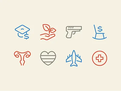 Pixi Line Icons — Politics design icon icon set icons illustration line pixi political politics ui vector vote voting