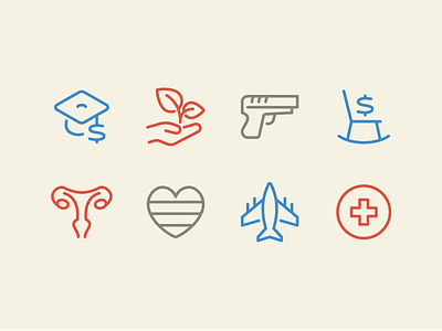 Pixi Line Icons — Politics design icon icon set icons illustration line pixi political politics ui vector vote voting