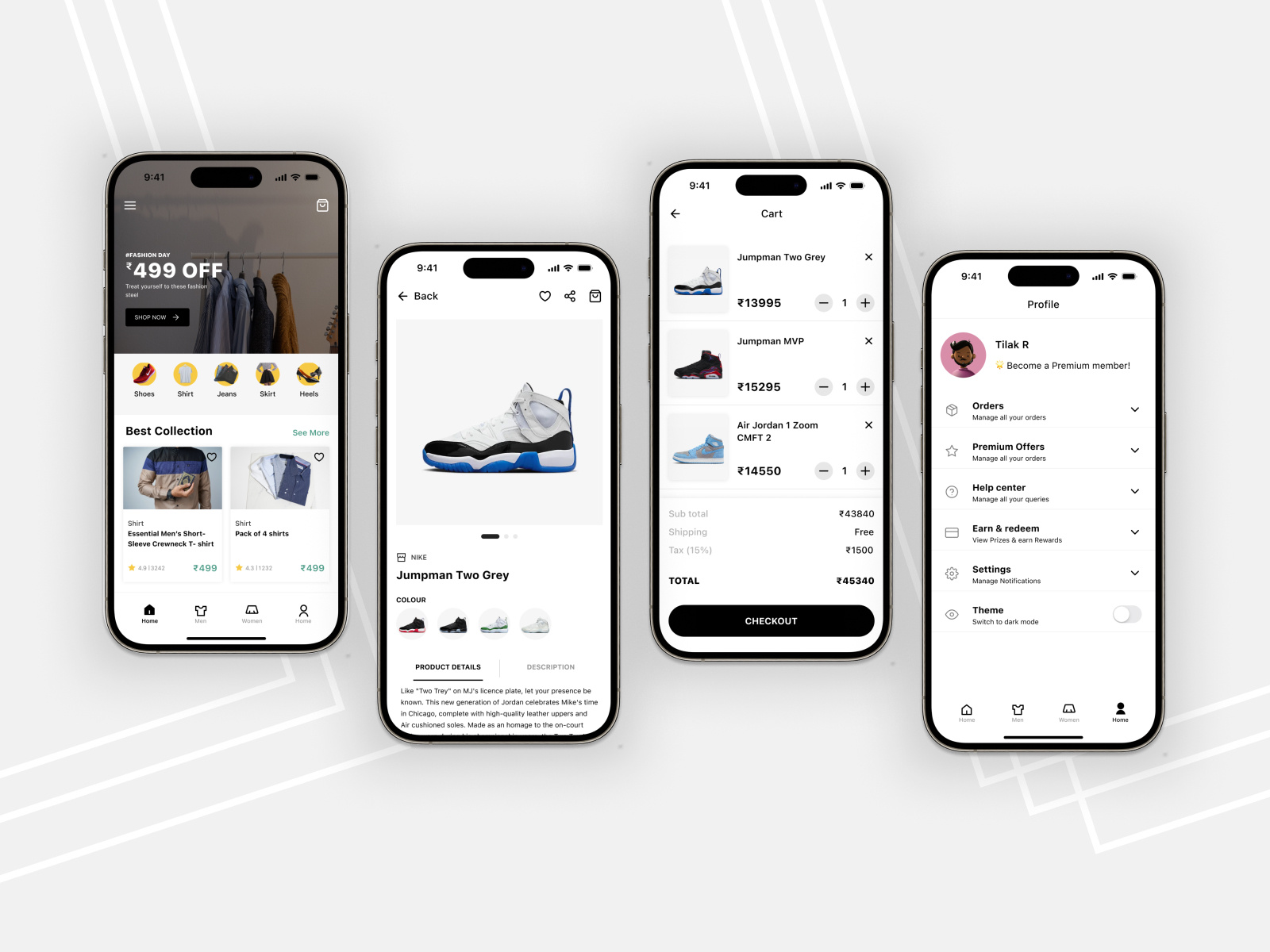 E-commerce App design by Tilak on Dribbble