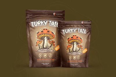 Mushroom pouch packaging design adobe illustator branding candy creative design food freelancer graphic design illustration label label design mashroom packaging packaging design pouch pouch packaging unick