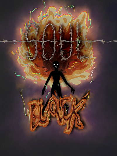 Game Design Poster – Black Soul game design illustration