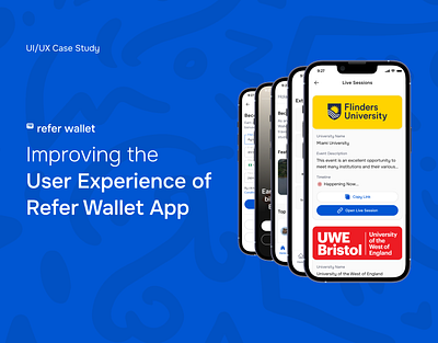 Improving the User Experience of Refer Wallet App (A Case Study) animation app app store branding dashboard design figma graphic design illustration logo minimal mobile motion graphics play store ui ux video web webapp website