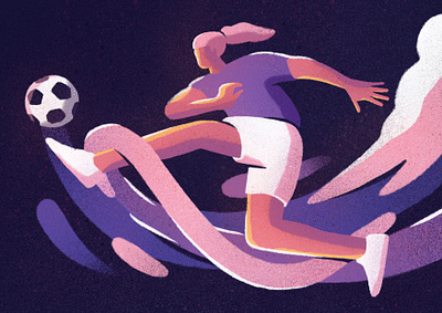 Heroes bold digital editorial football illustrated illustration illustrator procreate retro soccer sport sports sportsillustration texture women