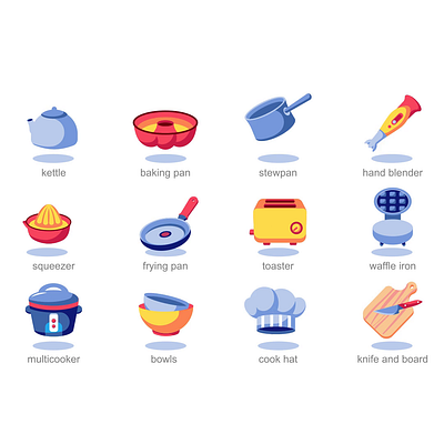 Kitchen icon 2d animation cheflife cooking cookingtools culinary design flat foodie icons illustration kitchen kitchenware motion recipes utensils