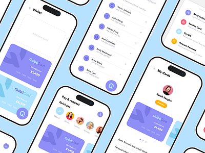 Quibo - Money Transfer app graphic design mobile money transfer ui ux