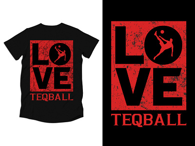 Love Teqball Tshirt Design apparel artwork design fashion graphic design illustration shirt streetwear tee tshirt tshirtdesign tshirtprinting tshirtshop