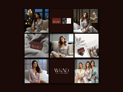 Social Media Posts design | Luxury Nightwear Brand branding branding design design digitalmarketing graphic design illustration logo marketing social media social media posts social media stories ui ux vector