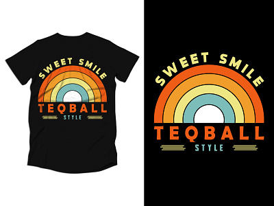 Sweet Smile Teqball Style Tshirt Design apparel artwork branding design fashion graphic design hoodie illustration streetwear tee tshirt tshirtdesign