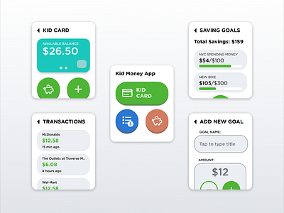 Kids Smartwatch Money App apple watch color design kid app kid tech kid watch app kids smartwatch money app simple ux smartwatch typography ui user flow ux ux design watch apps wearable