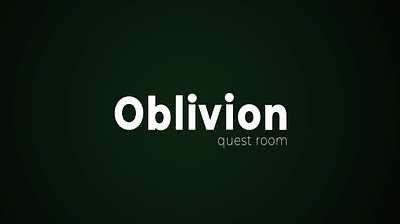 Oblivion - Logo animation 2d animation animation logo logo animation motion motion design motion graphics