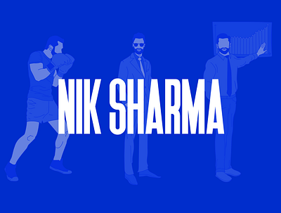 Nik Sharma - Visual Identity branding figma logo typography ui visual identity web design