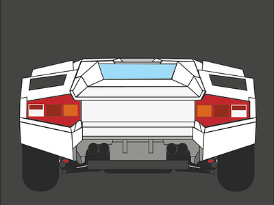 Lamborghini Countach adobe countach design graphic design illustration illustrator lamborghini