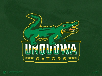 Unquowa School Gators – (1/2) alligator athletics bold brand identity branding clean gator gator mascot illustration logo mascot mascot design mascot logo modern professional school branding sports sports branding sports logo sports mascot