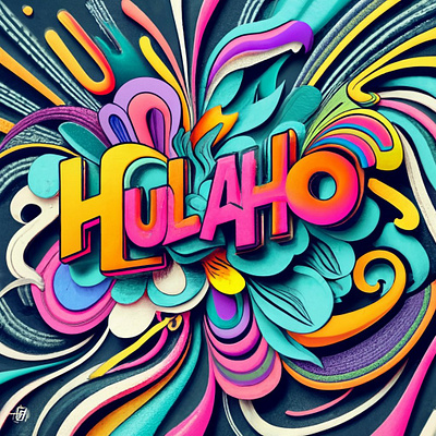 Entertain and Educate Little Ones with HuLaHo Kids Coloring! 3d branding graphic design logo