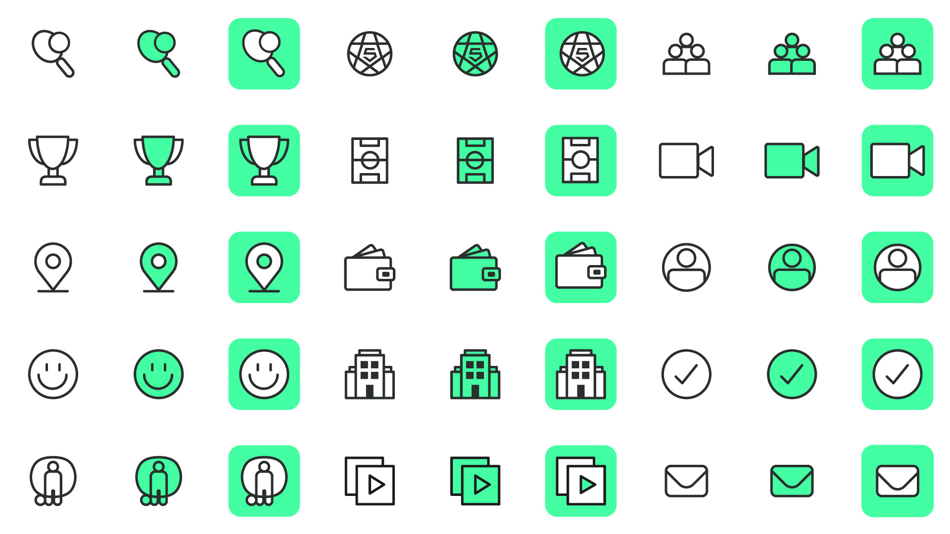 Iconography for Le Five design system graphic design icon iconography icons ui ui designer user experience design user interface design user interface designer ux design ux designer