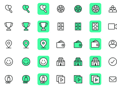 Iconography for Le Five design system graphic design icon iconography icons ui ui designer user experience design user interface design user interface designer ux design ux designer