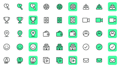 Iconography for Le Five design system graphic design icon iconography icons ui ui designer user experience design user interface design user interface designer ux design ux designer