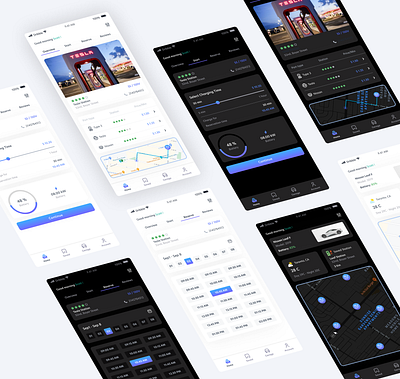EcoCharge Finder ai artificial intelligence battery branding car charge design earth electric figma green logo mobile app design planet responsive tesla ui userexperience ux webdesign