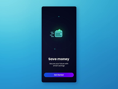 Onboarding UI animation animation dribbble getstarted logo lottie motion graphics onboarding save money ui uianimation uitrends ux uxinmotion uxmotion wallet