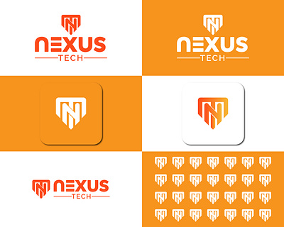 NEXUS logo design for a Tech Brand branding connect graphic design logo logodesigner logodesigns logos tech techlogo techlogodesign technology