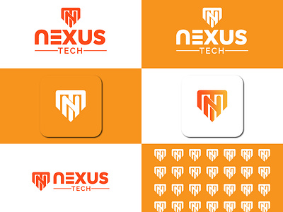 NEXUS logo design for a Tech Brand branding connect graphic design logo logodesigner logodesigns logos tech techlogo techlogodesign technology