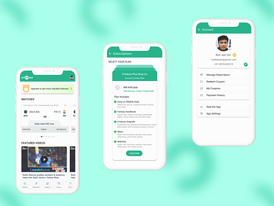 Cricbuzz App - Redesign branding design illustration logo mobile app ui ui design uidesign uiux ux