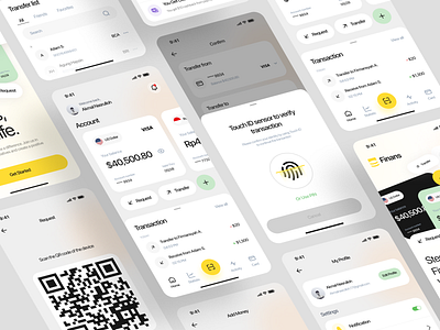 Finans - Finance App UI KIT app app design clean currency design finance finance app finance mobile app fintech fintech app mobile mobile app money product template transaction ui ui design ui kit ui8