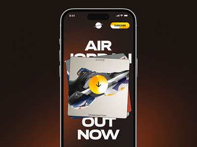 Gradients animated button air jordan animation app app design branding design figma gradient microinteraction mobile motion graphics shoes sneakers ui ux