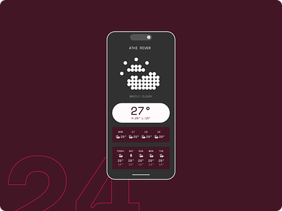 DailyUI #24 - Weather App weather ui