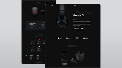 Make a headphone design e commerce graphic design ui uiux ux uxui website website design