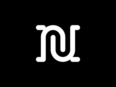 N letter branding curved logo curves custom mark geometric logo minimal logo minimalistic n letter n letter logo n letter mark negative space outline logo rounded symbol